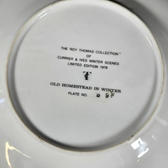 The Roy Thomas Collection 1978 Currier & Ives Winter Scenes Set Of 4 Limited ED - Picture 10 of 12